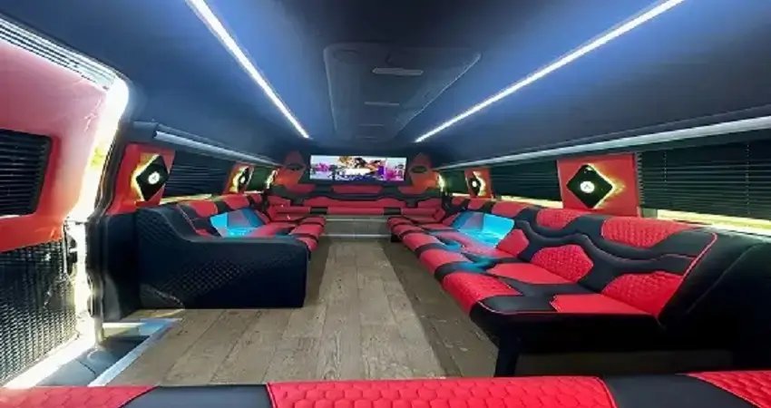 Elegant Limousines 17 mercedes sprinter limousine interior