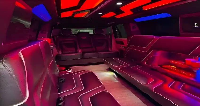Elegant Limousines 9 white range rover limousine interior
